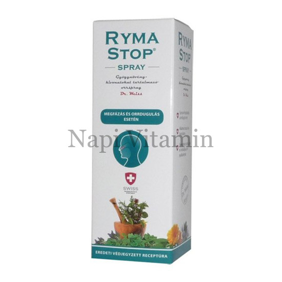 RymaStop Gyógynövény-kivonatokat tartalmazó orrspray 30ml RymaStop Gyógynövény-kivonatokat tartalmazó orrspray 30ml